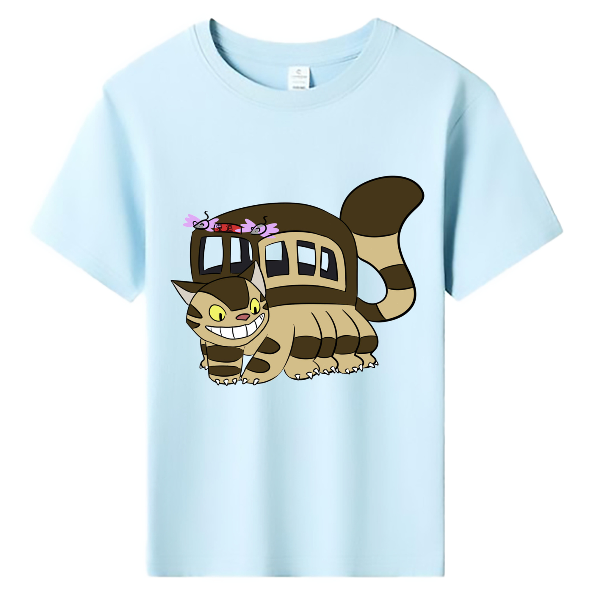 （画像用） となりのトトロ 草壁メイ 草壁サツキ My Neighbor Totoro Satsuki Kusakabe Mei Kusakabe 綿100％キッズTシャツ（フロントプリント）